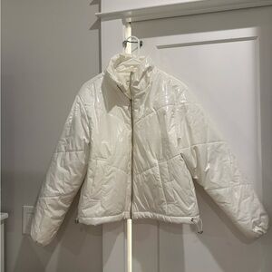 Women's White Puffer Jacket